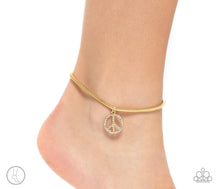 Load image into Gallery viewer, Pampered Peacemaker - Gold Anklet
