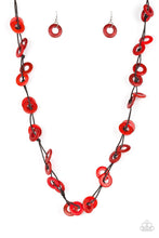 Load image into Gallery viewer, Waikiki Winds Necklace Set - Red 2 pc
