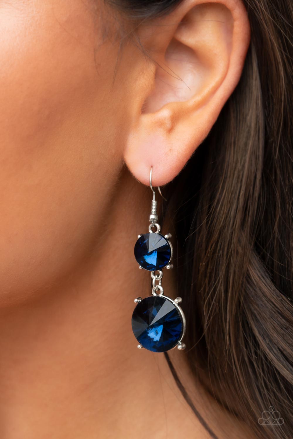 Sizzling Showcase - Blue Earrings