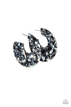 Load image into Gallery viewer, Tropically Torrid - Black earring hoop
