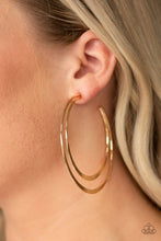 Last Hoop-rah Gold Hoops