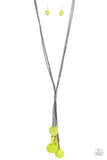 Load image into Gallery viewer, Tidal Tassels - Green necklace
